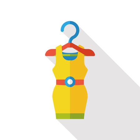 shopping dress flat iconのイラスト素材