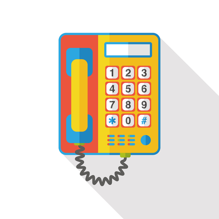 phone flat iconのイラスト素材