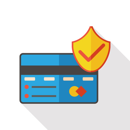 credit card flat iconのイラスト素材