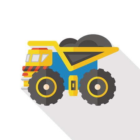 truck flat iconのイラスト素材