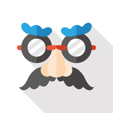 party funny mask flat iconのイラスト素材