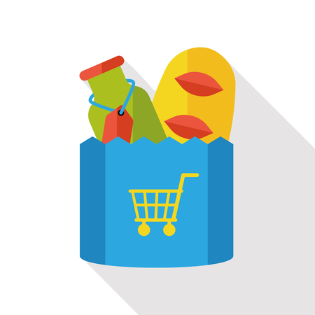 food and drink flat iconのイラスト素材