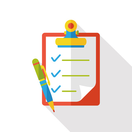 office files flat iconのイラスト素材
