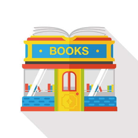 book store flat iconのイラスト素材