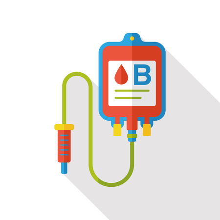 IV bag flat iconのイラスト素材