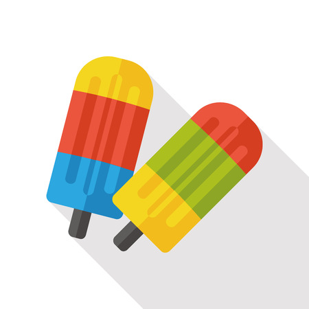 ice cream stick flat iconのイラスト素材