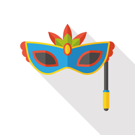 party mask flat iconのイラスト素材