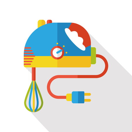kitchenware electronic beater flat iconのイラスト素材