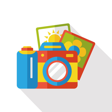 camera flat iconのイラスト素材