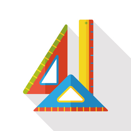 ruler flat iconのイラスト素材