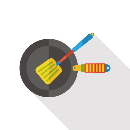 pan flat iconのイラスト素材