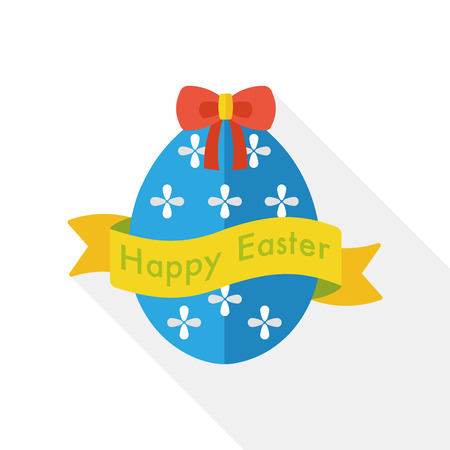 easter egg flat iconのイラスト素材