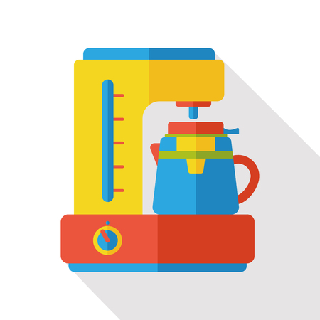 coffee machine flat iconのイラスト素材