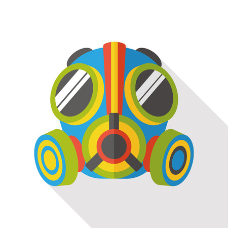 Gas masks flat iconのイラスト素材