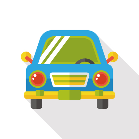 trasportation car flat iconのイラスト素材