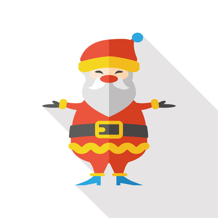 Santa Claus flat iconのイラスト素材