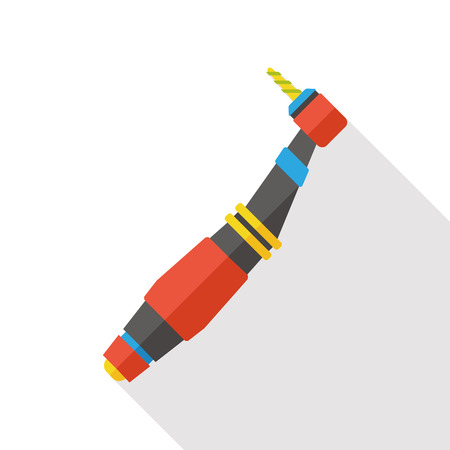 dentist tool flat iconのイラスト素材