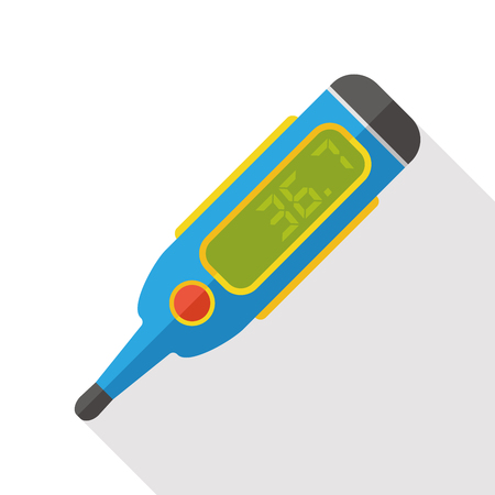 temperature thermometer flat iconのイラスト素材