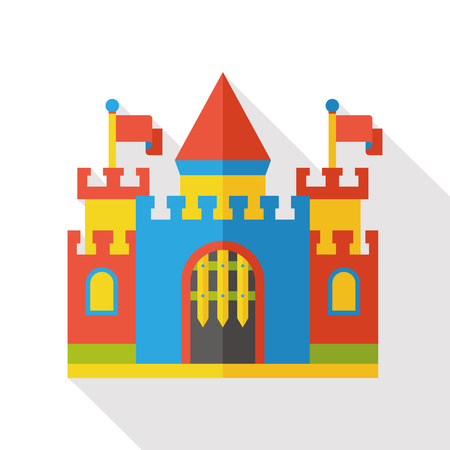 castle flat iconのイラスト素材