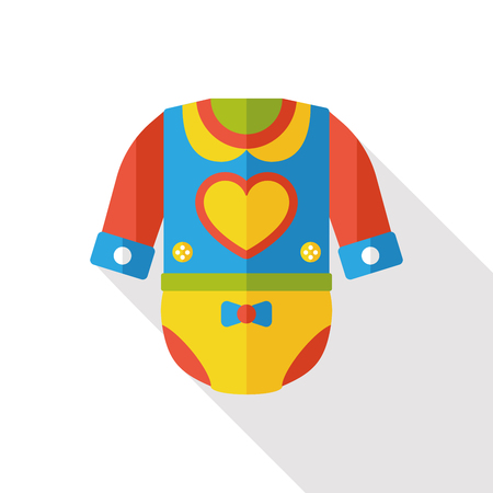 baby clothes flat iconのイラスト素材