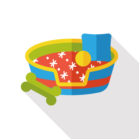 pet bed flat iconのイラスト素材
