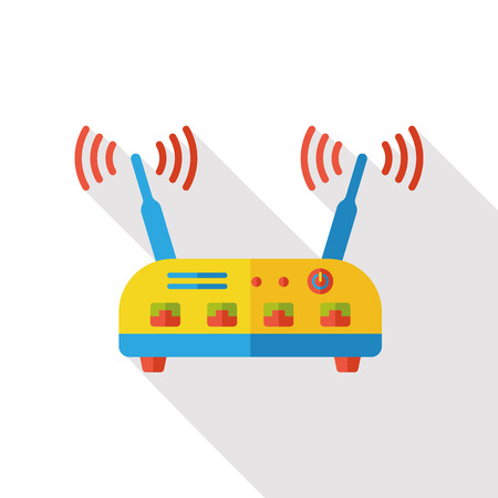 wireless machine flat iconのイラスト素材