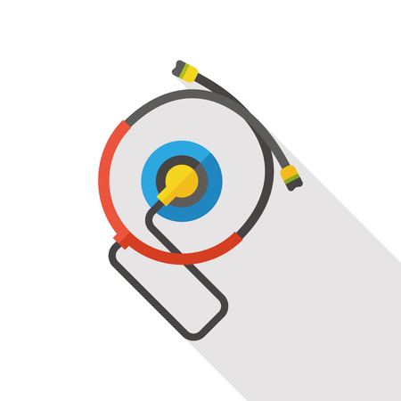 Hospital Stethoscope flat iconのイラスト素材