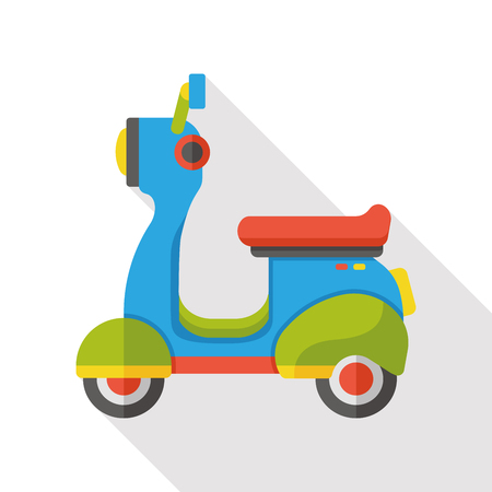 transportation motorcycle flat iconのイラスト素材