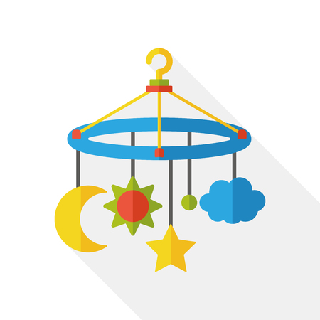 baby hanging flat iconのイラスト素材