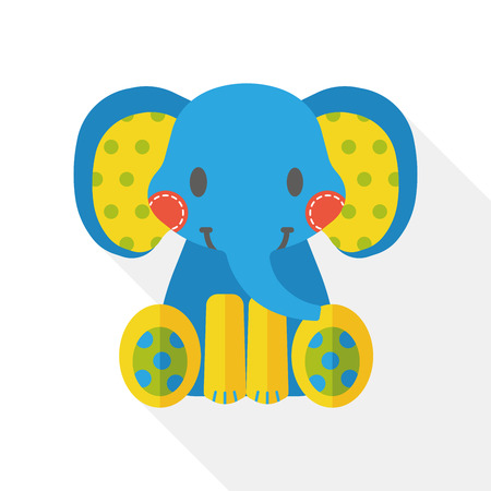 circus elephant flat iconのイラスト素材