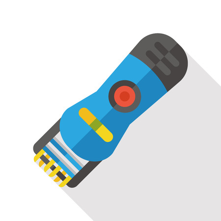 pet shaving machine flat iconのイラスト素材