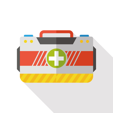 First aid kit flat iconのイラスト素材