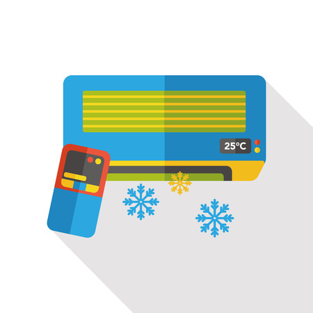 air conditioner flat iconのイラスト素材
