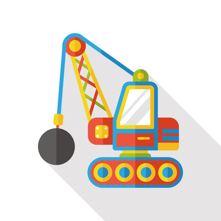 truck transportation flat iconのイラスト素材