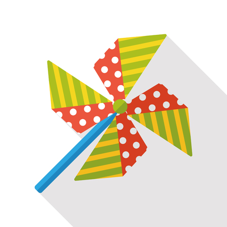 Windmill flat iconのイラスト素材