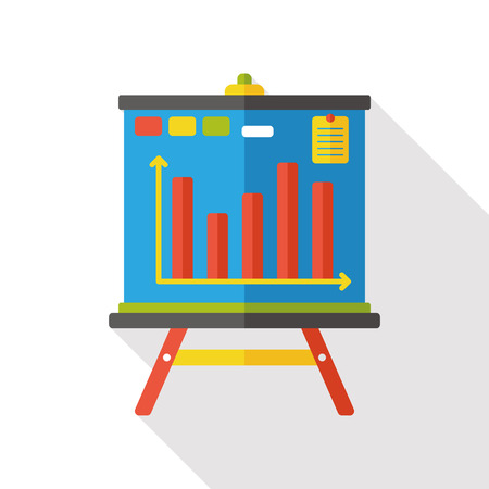 financial information paper flat iconのイラスト素材