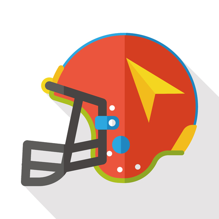 sport football helmet flat iconのイラスト素材