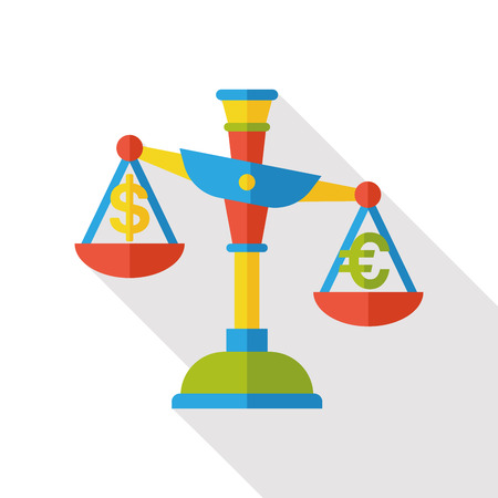 Balance level flat iconのイラスト素材