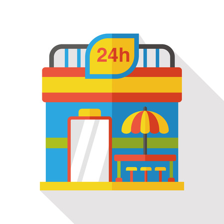 shop store flat iconのイラスト素材