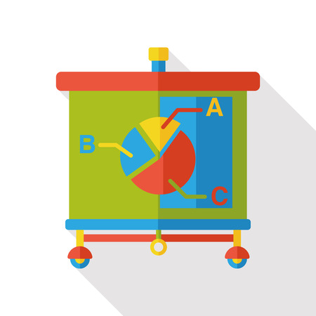 financial information paper flat iconのイラスト素材