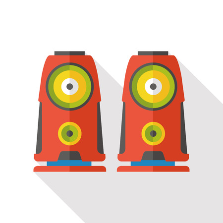 music stereo flat iconのイラスト素材