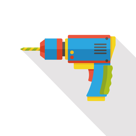 tool drill industry flat iconのイラスト素材