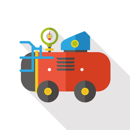 Air Compressor flat iconのイラスト素材