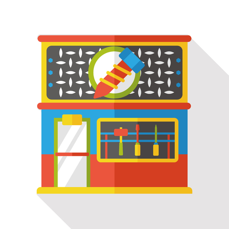 shop store flat iconのイラスト素材