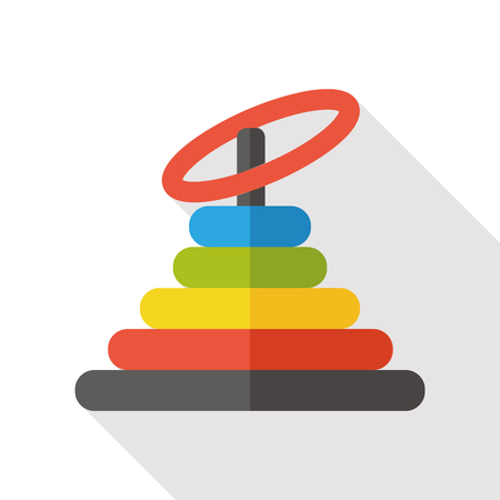 baby educational toy flat iconのイラスト素材