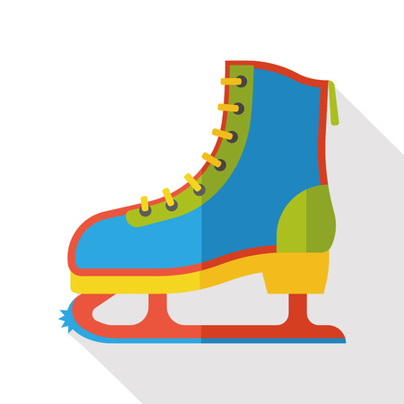 sport roller skate flat iconのイラスト素材