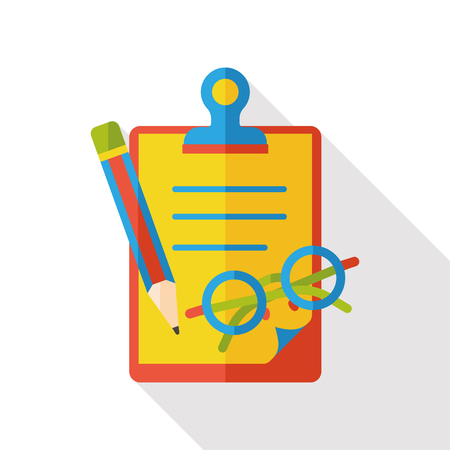 financial information paper flat iconのイラスト素材