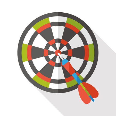 sport Darts flat iconのイラスト素材