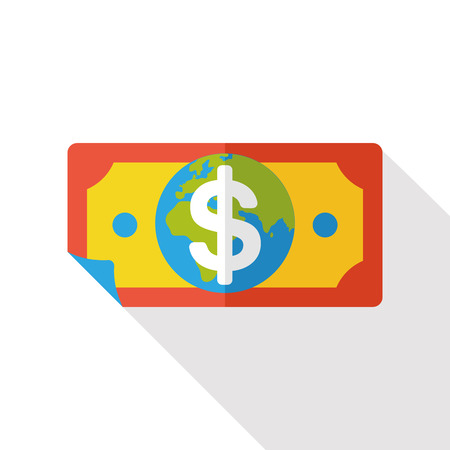money cash flat iconのイラスト素材