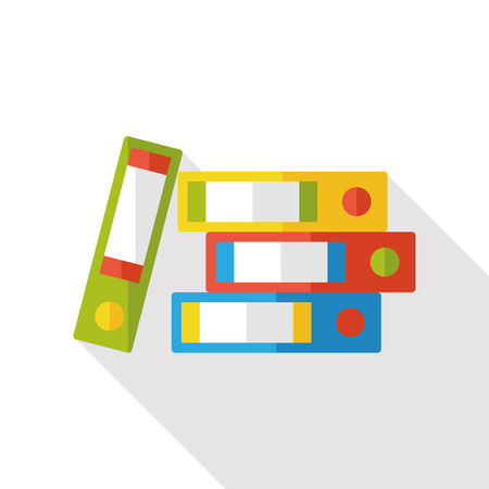 financial information paper flat iconのイラスト素材